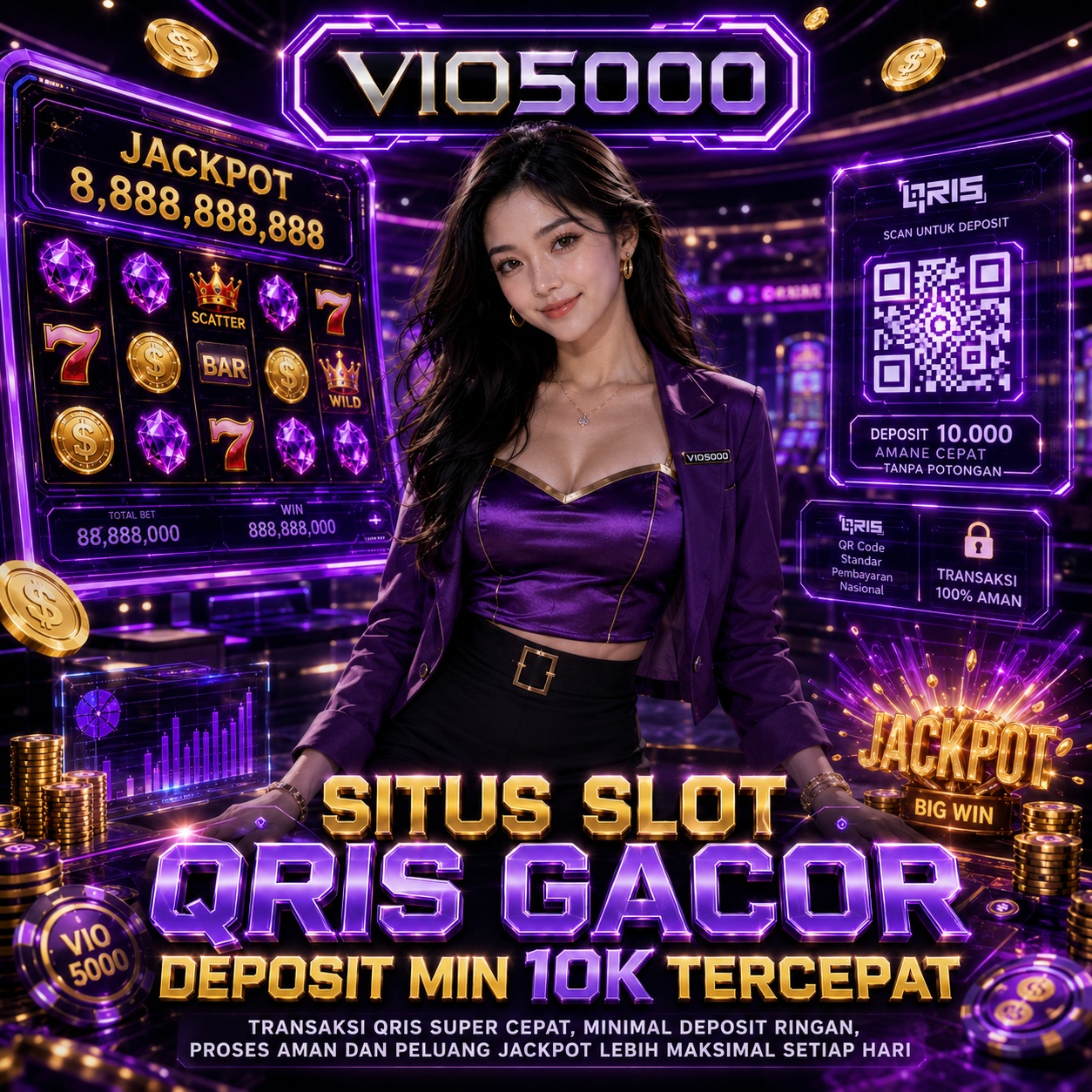 VIO5000 # Situs Slot Qris Gacor Deposit Min 10k Tercepat